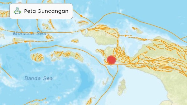 Gempa M 5,4 Guncang Pegunungan Bintang